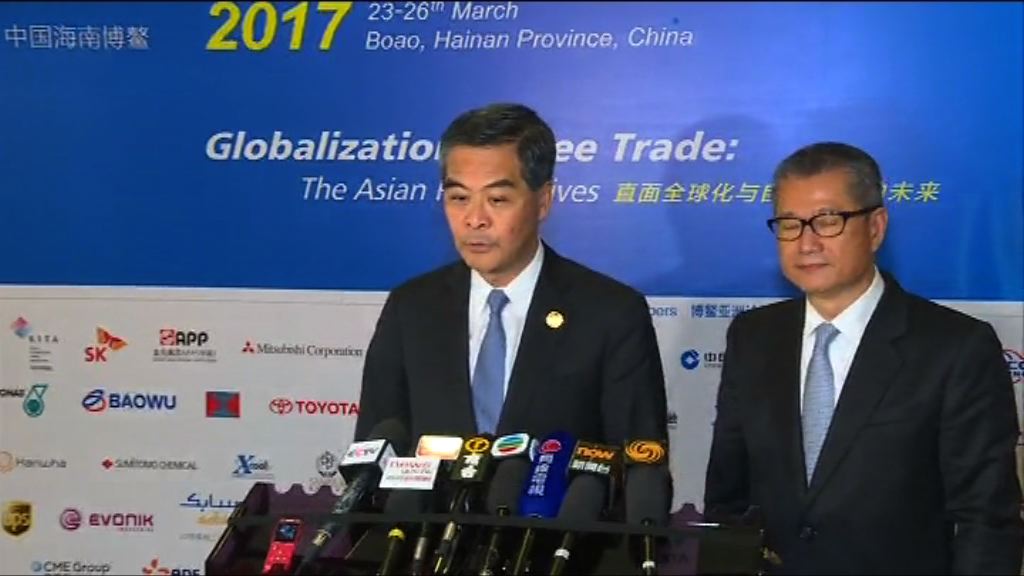 梁振英本月率團考察粵港澳大灣區