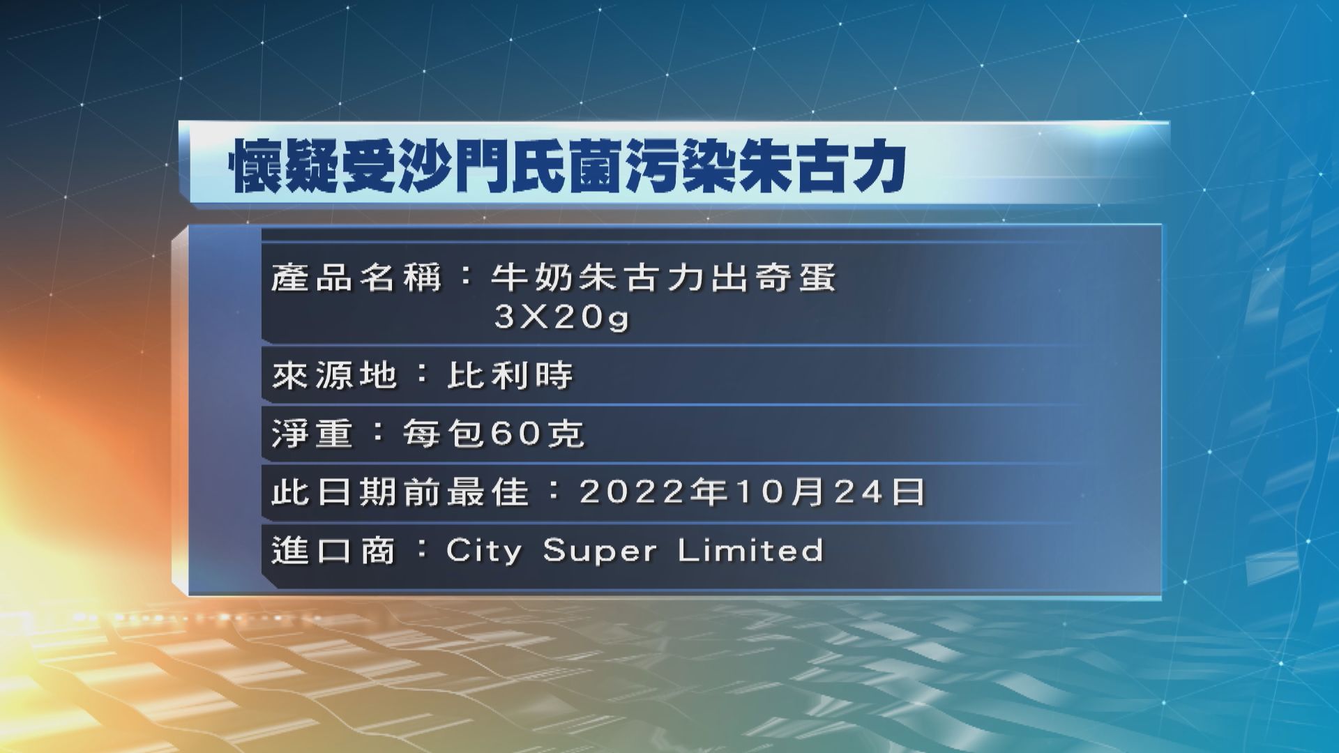 先後兩款健達朱古力疑受沙門氏菌污染　食安中心籲停止食用