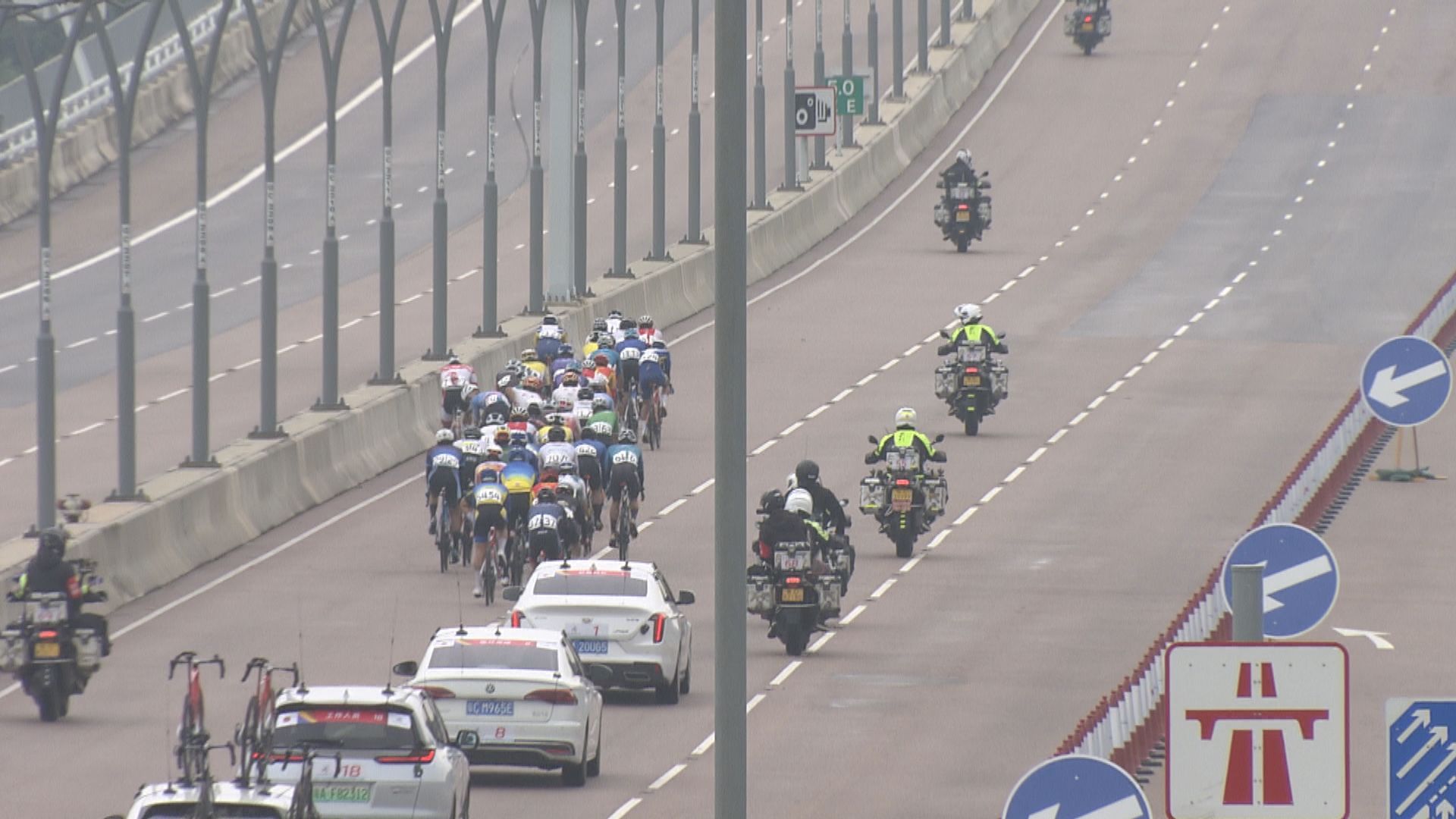 下月8日全運會公路單車賽　港珠澳大橋將實施臨時管控