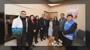 陳國基到油尖旺探訪少數族裔家庭