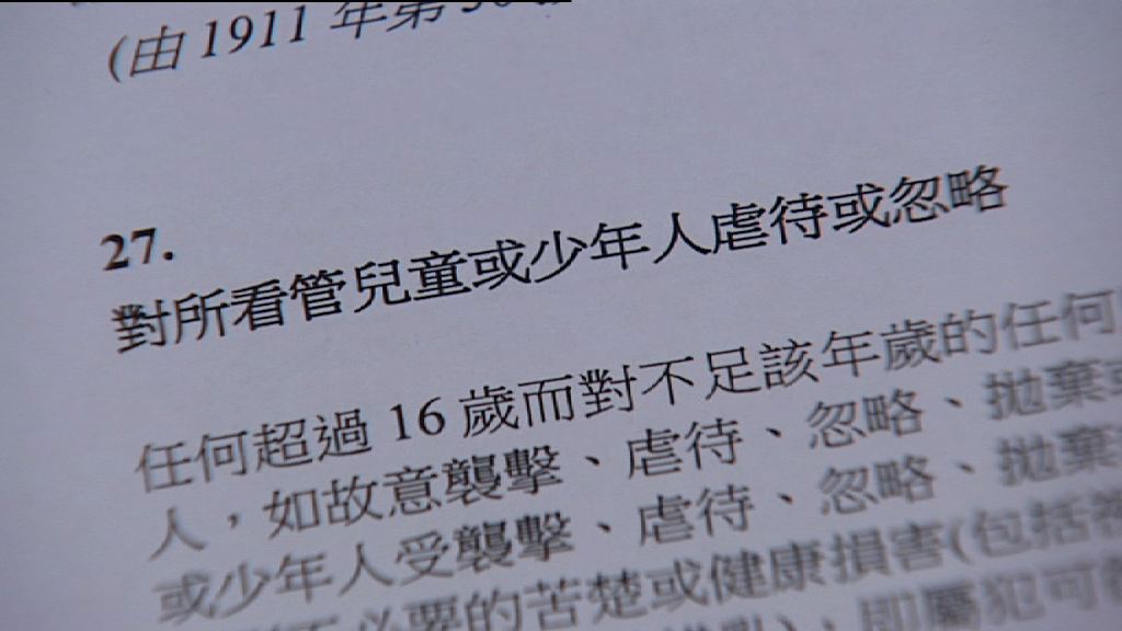 法律界人士：需檢視虐兒案同住者責任