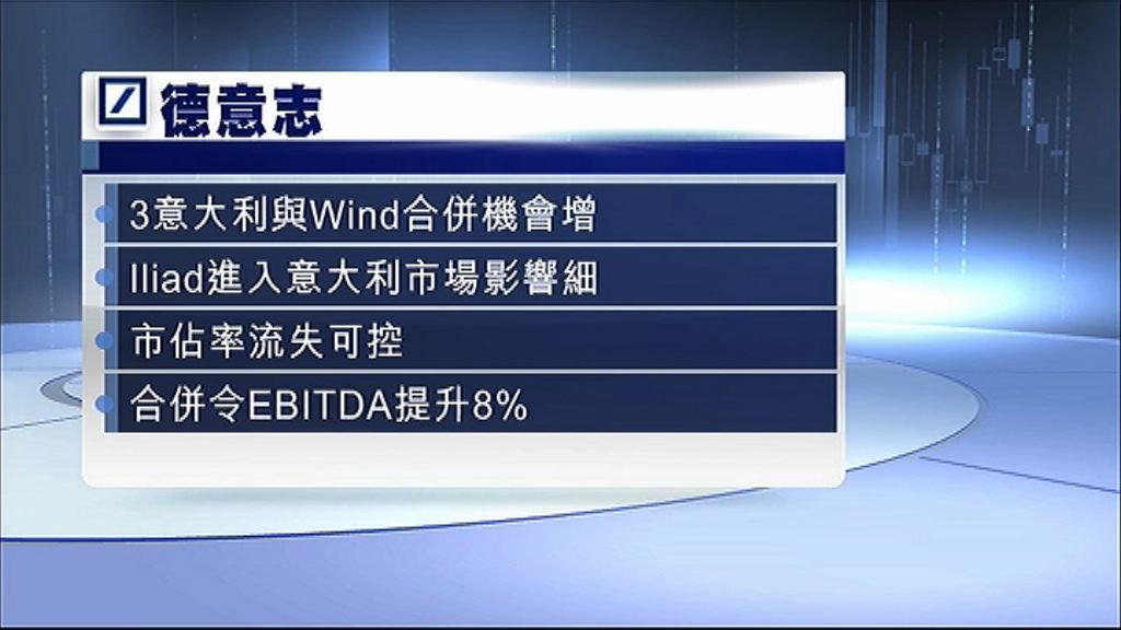 【作出讓步】券商料長和意國合併獲批機會增