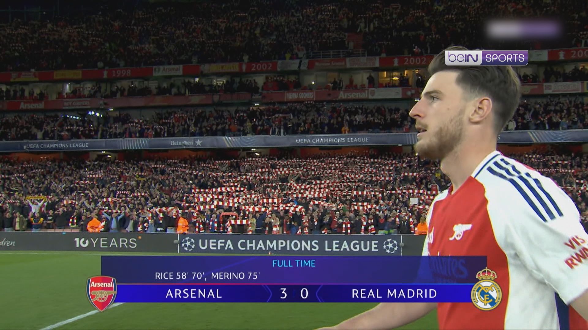 歐聯精華｜八強首回合　阿仙奴3比0淨勝皇家馬德里　