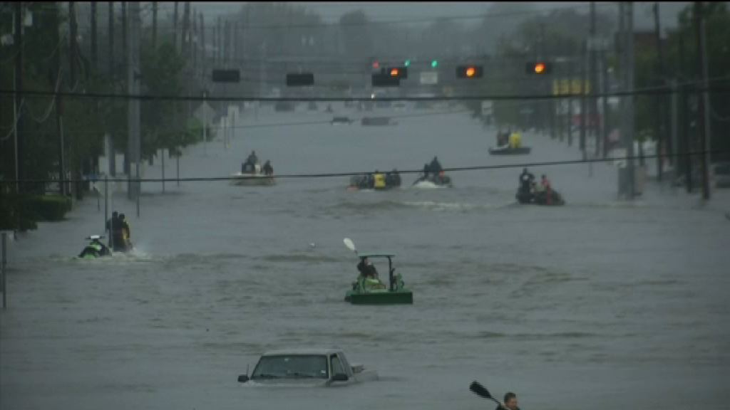 研究指氣候變化加劇哈維降雨量