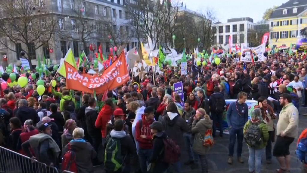 德國波恩民眾示威要求正視氣候問題