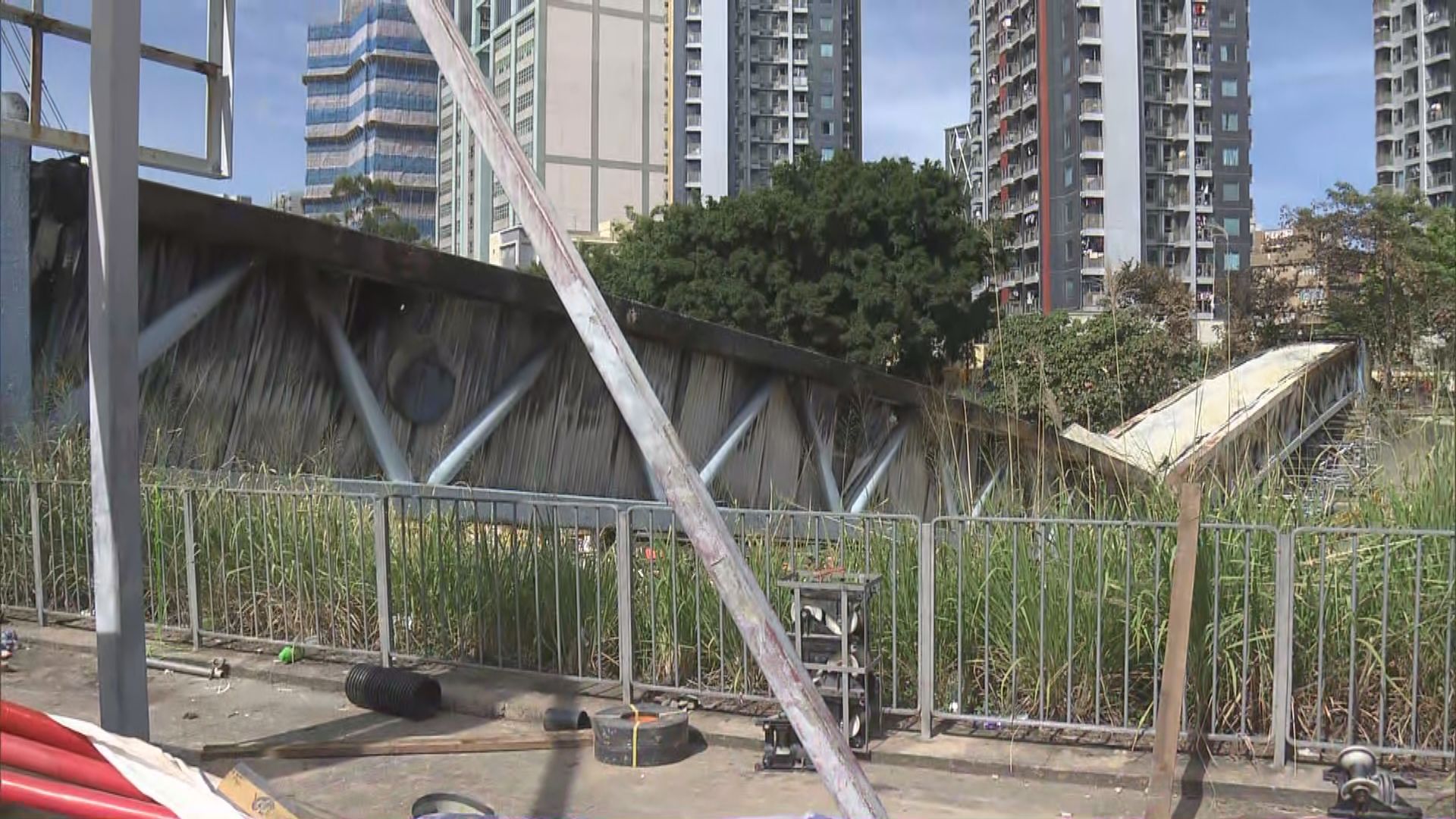 中電將於未來數天逐步移走曾起火的元朗電纜橋