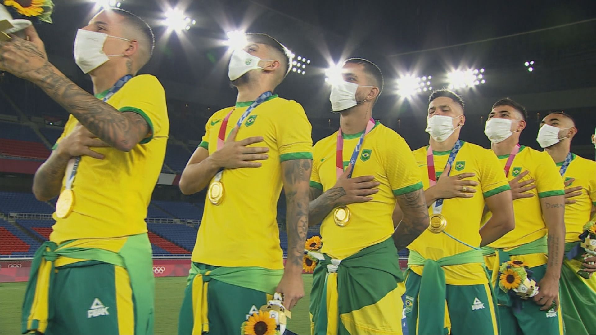 巴西球員領獎未穿中國贊助商服飾　巴西奧委會將採取行動