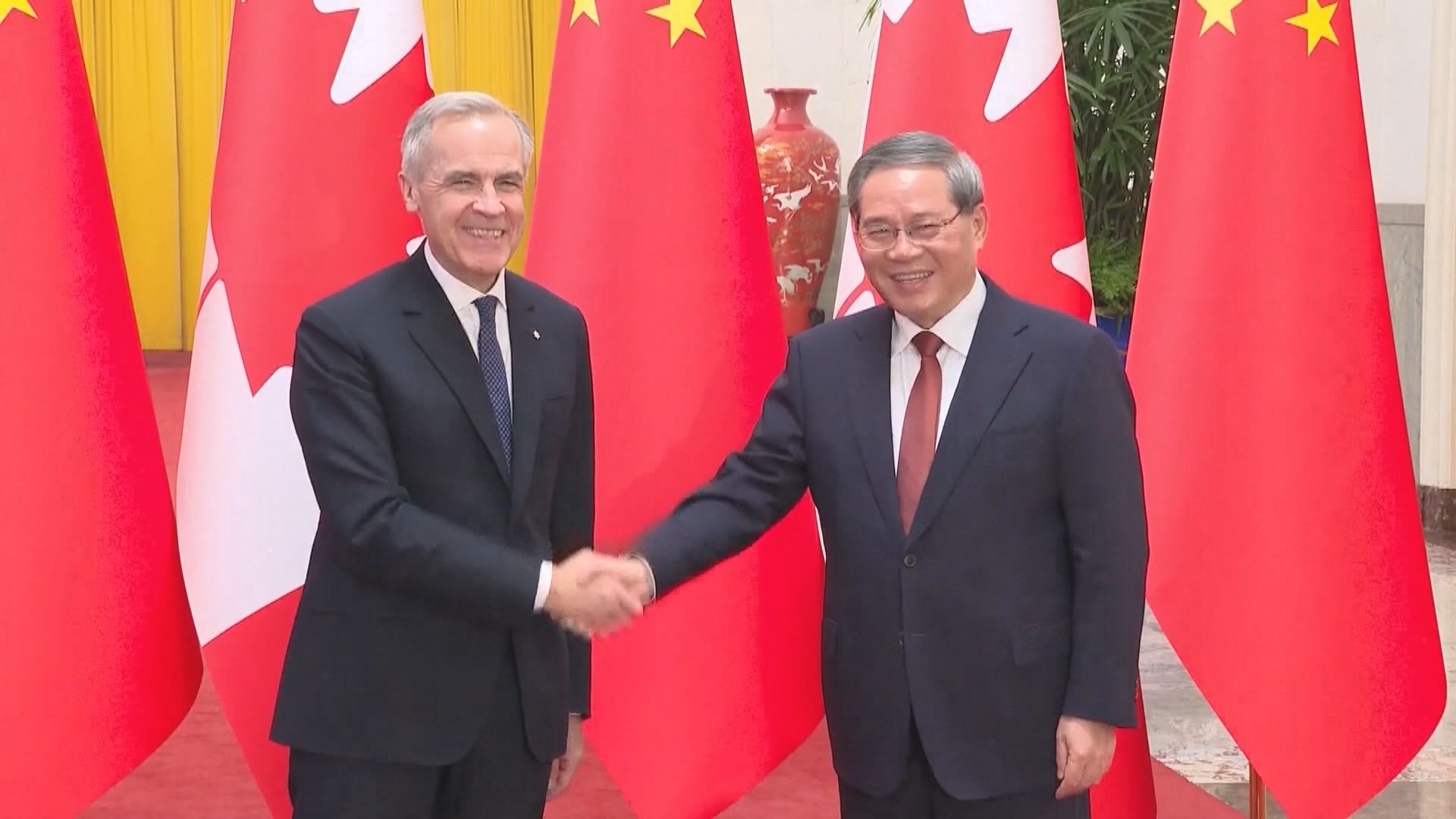 李強、趙樂際接見卡尼　強調中方願與加國加強合作促進貿易增長