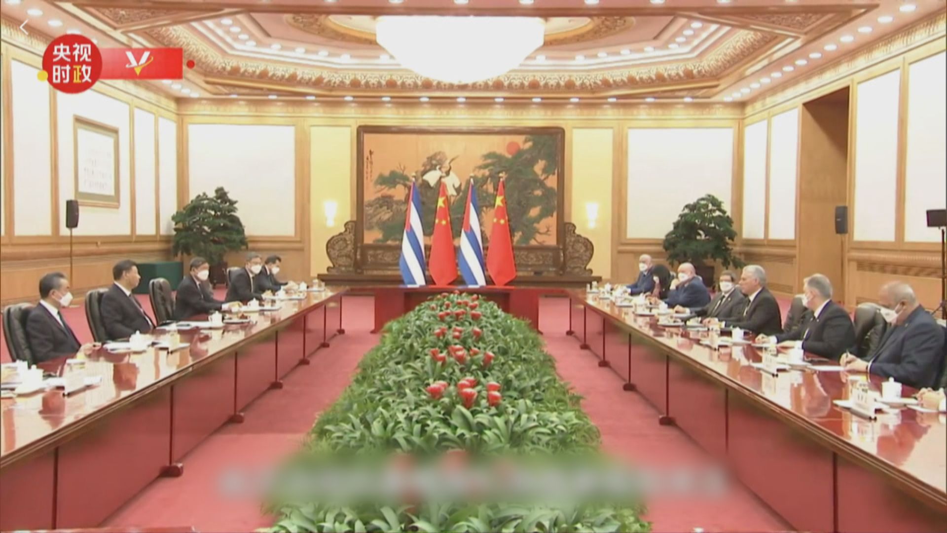 習近平會見古巴國家主席迪亞斯卡內爾