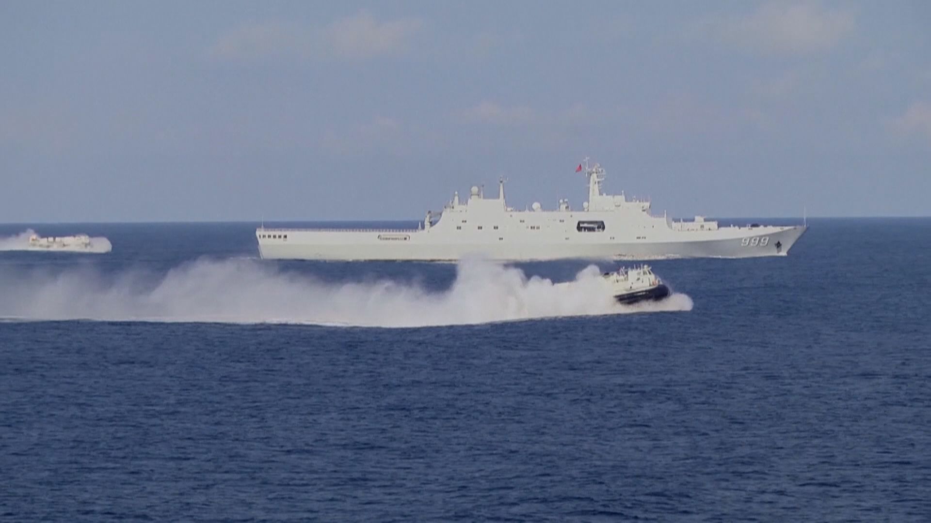 解放軍東部戰區在台灣周邊海空域實兵演習