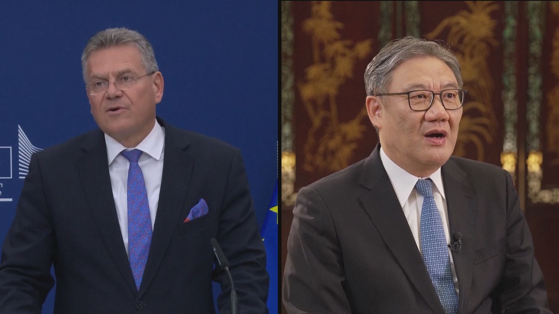 歐盟貿易專員謝夫喬維奇與王文濤舉行視像會議並於下月訪華