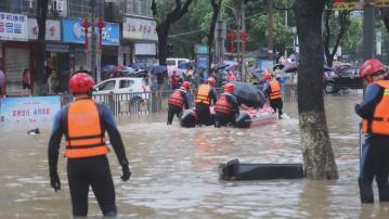 江西鄱陽湖水位漲至21.55米 延長退出警戒時間