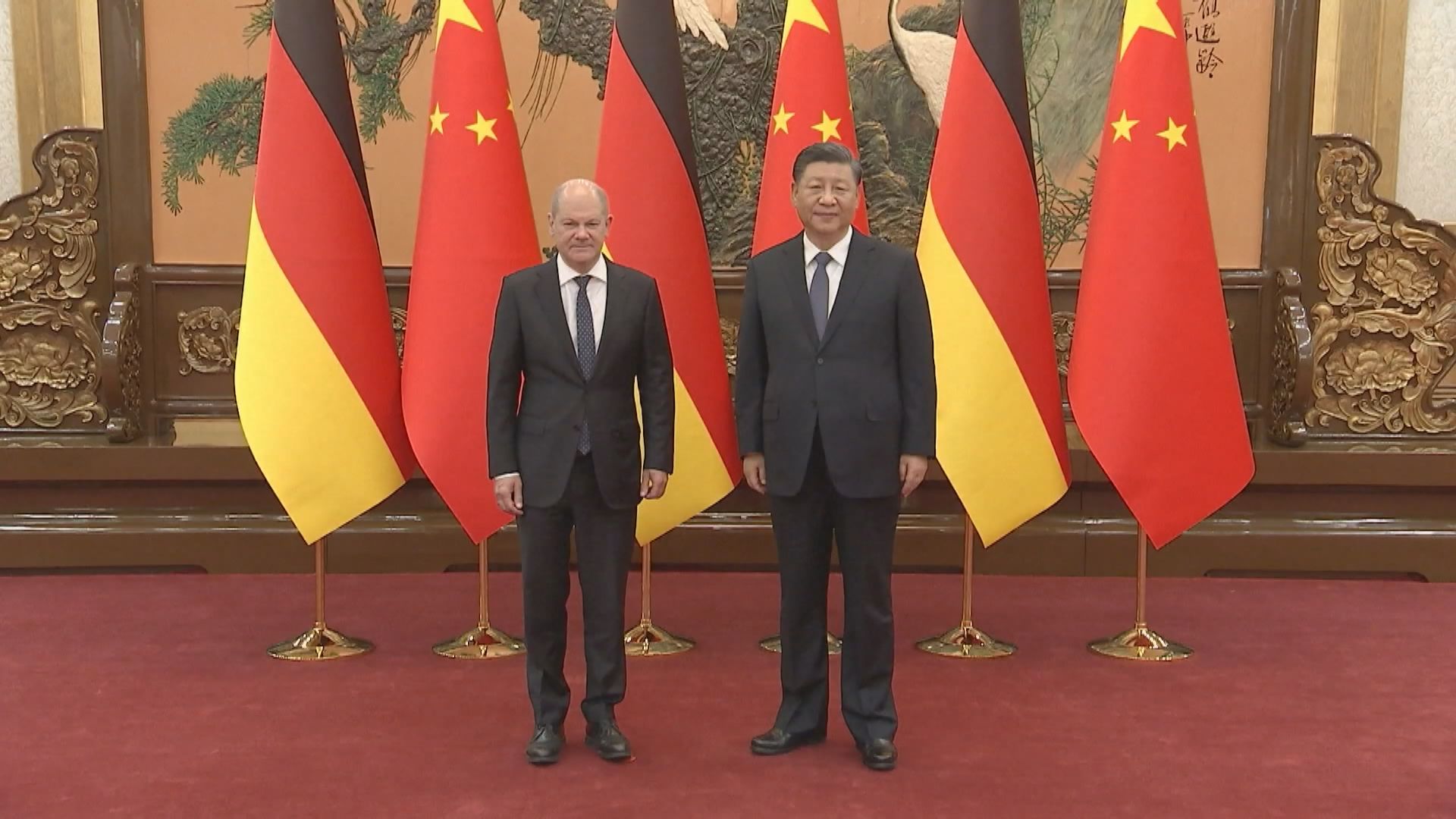 習近平 : 願同德國構建全方位戰略黟伴關係