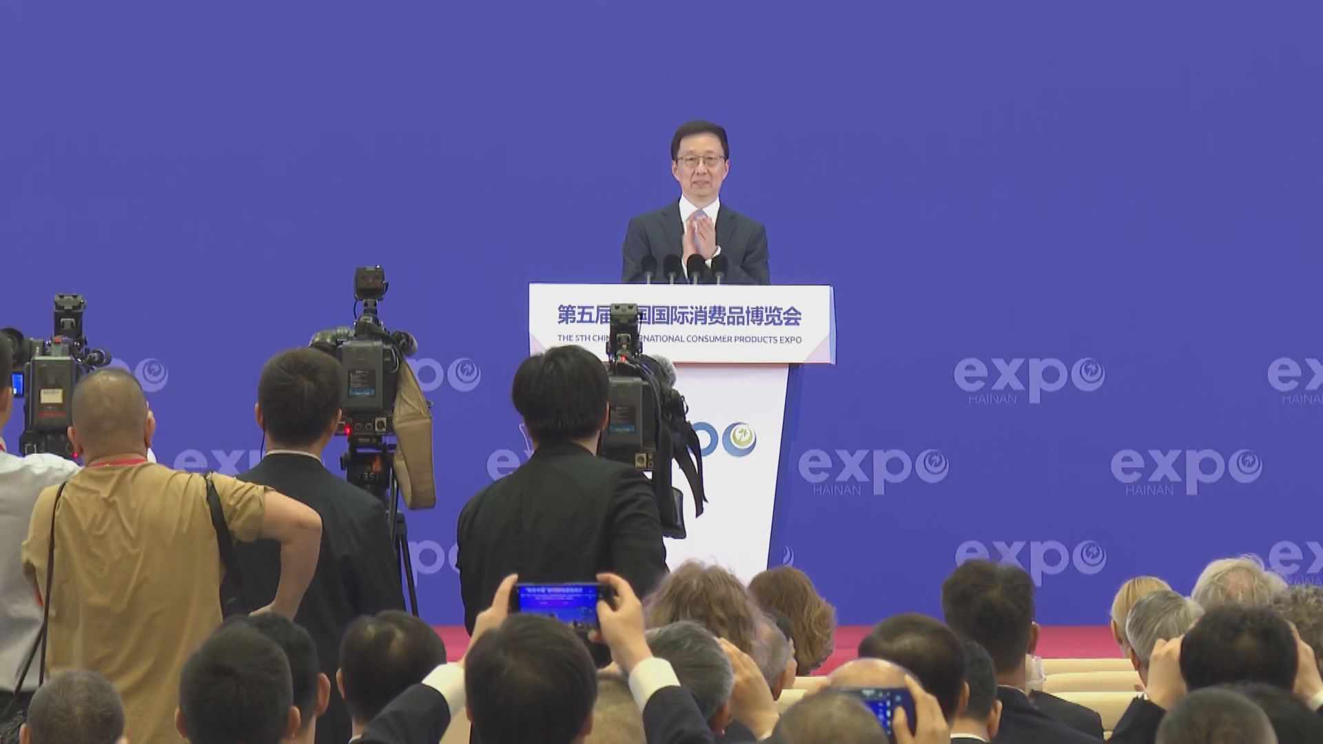 中國國際消費品博覽會海南開幕　韓正出席啟動儀式
