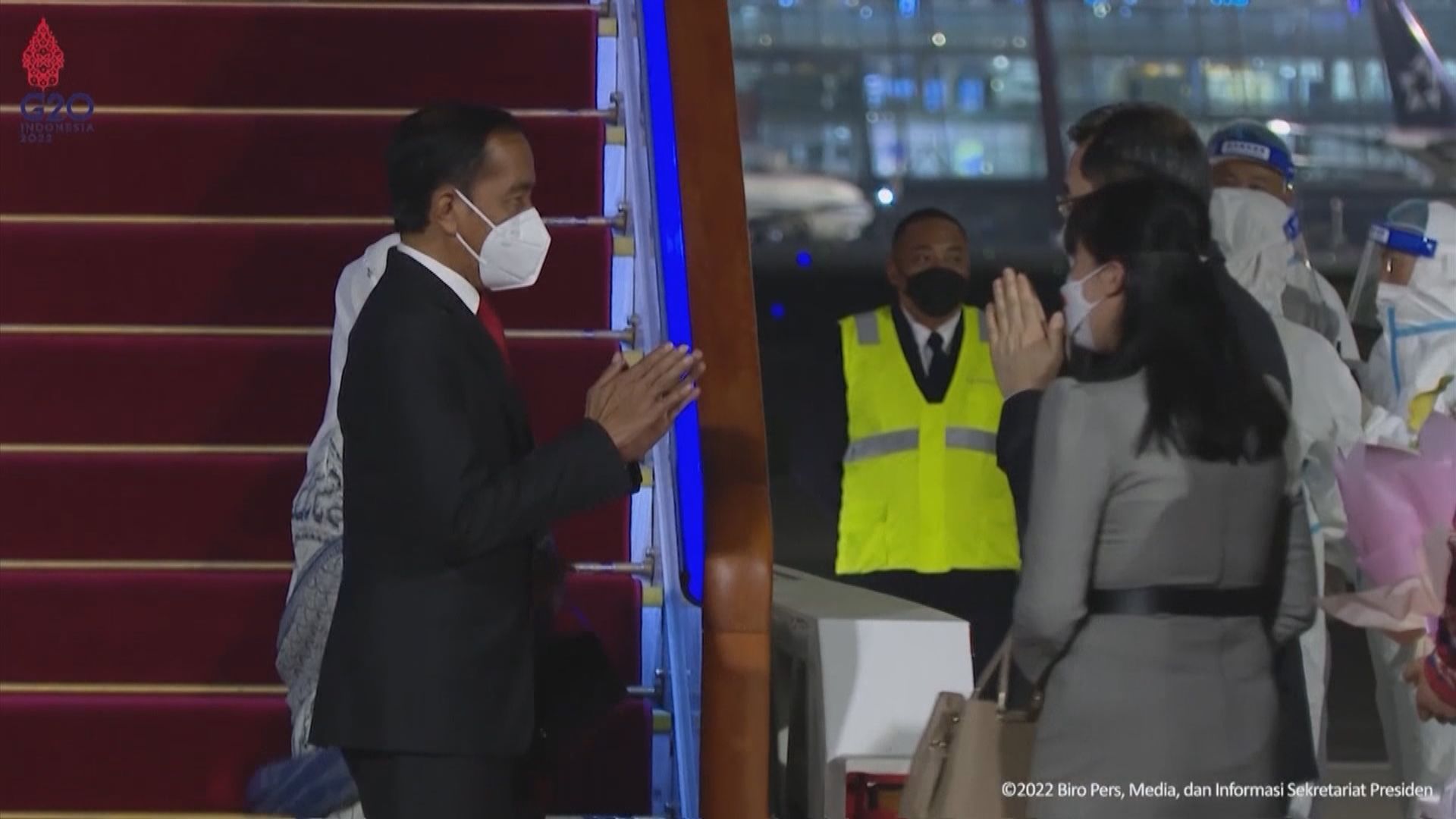 佐科維多多抵達北京展開訪問