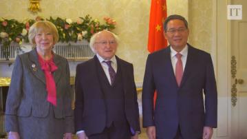 總理李強會見愛爾蘭總統希金斯