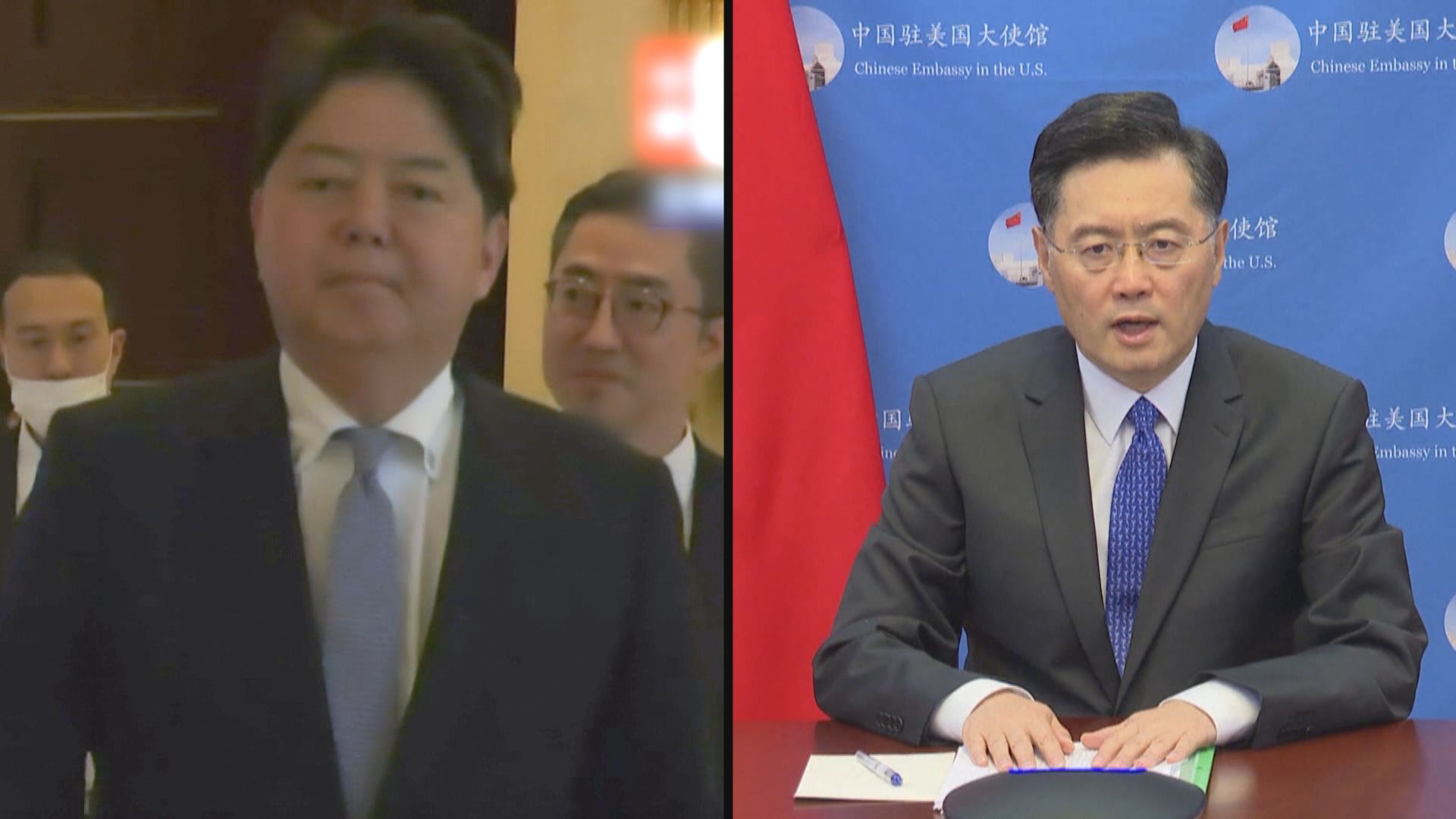 日外相林芳正先後與外長秦剛和總理李強會面