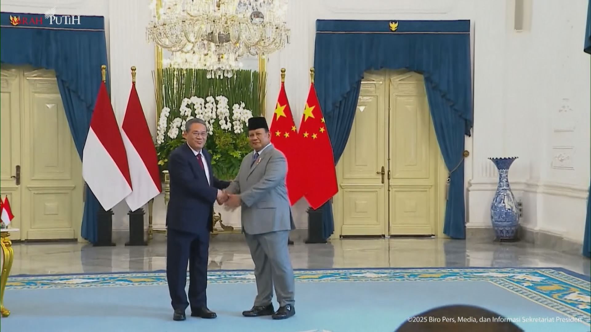 總理李強與印尼總統普拉博沃舉行會談