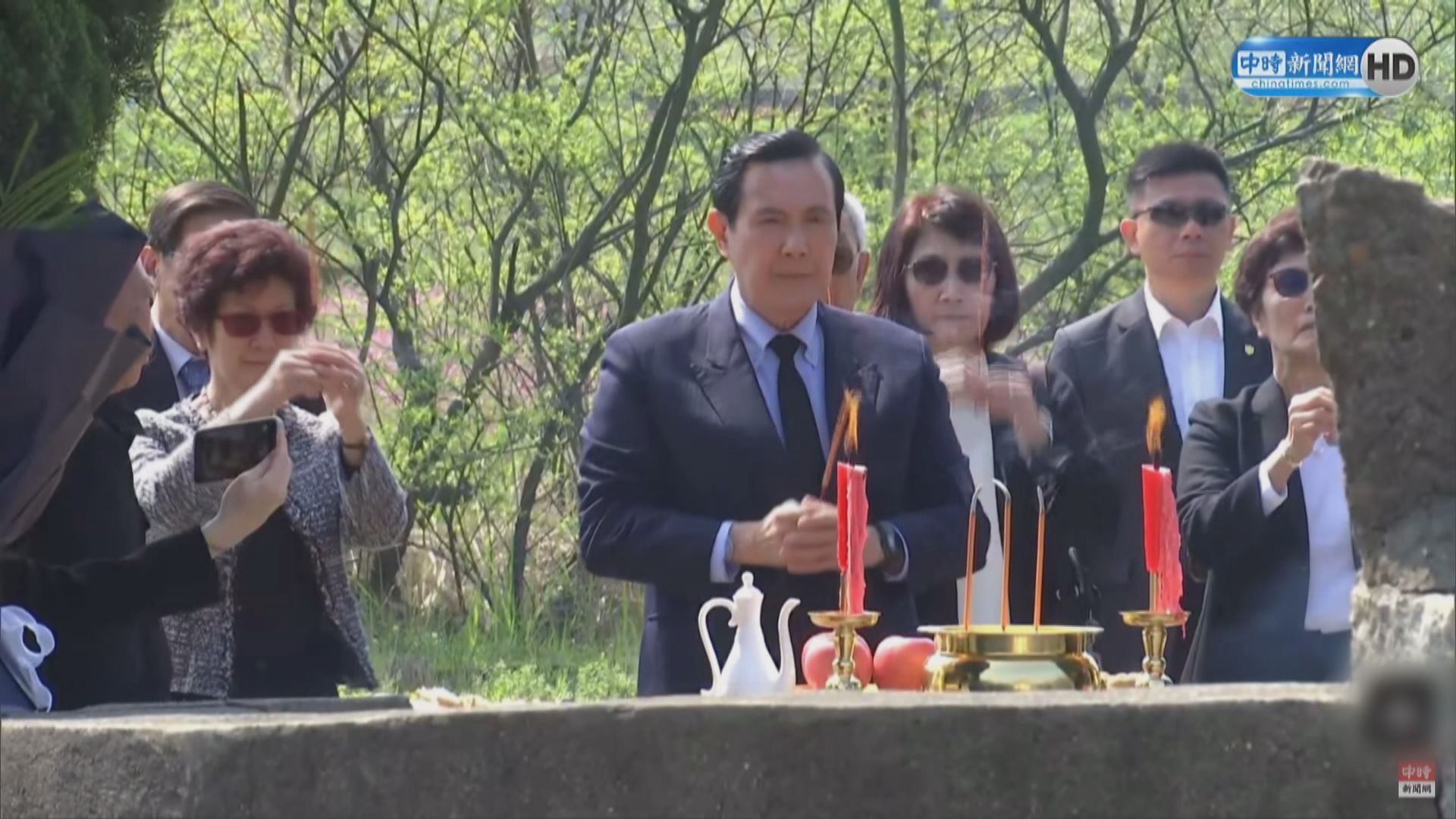 馬英九到湖南南嶽忠烈祠拜祭抗日陣亡將士