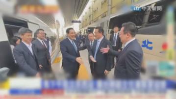 馬英九由陝西西安轉抵北京