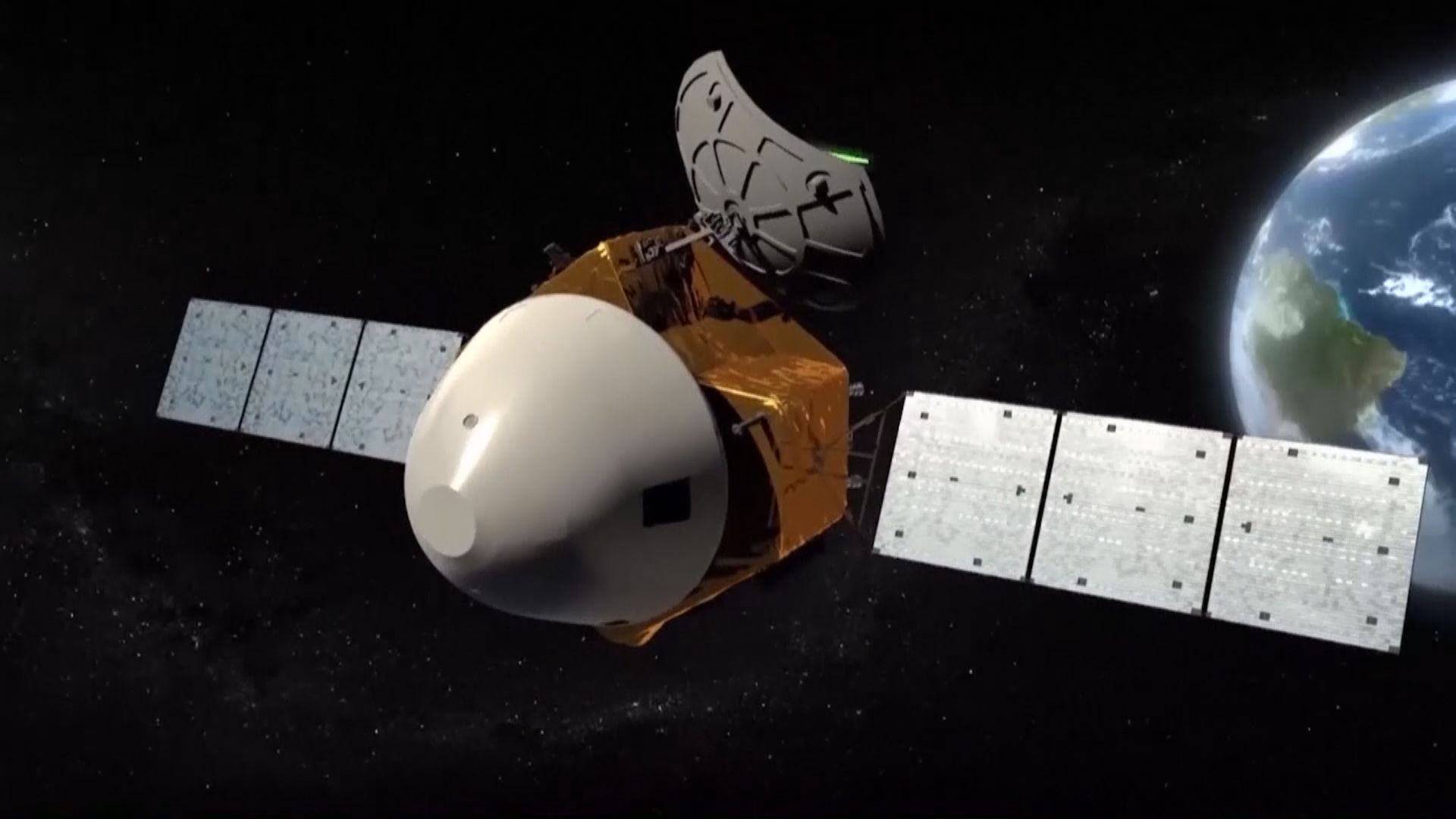 國家航天局公開天問一號進入環繞火星軌道片段