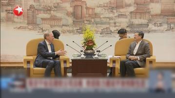 陳吉寧會見美國微軟總裁史密斯