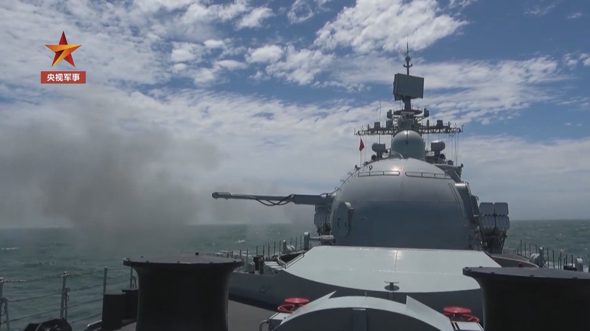 解放軍一連五日黃海實彈射擊演習