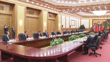 習近平與金正恩六年來首次會談