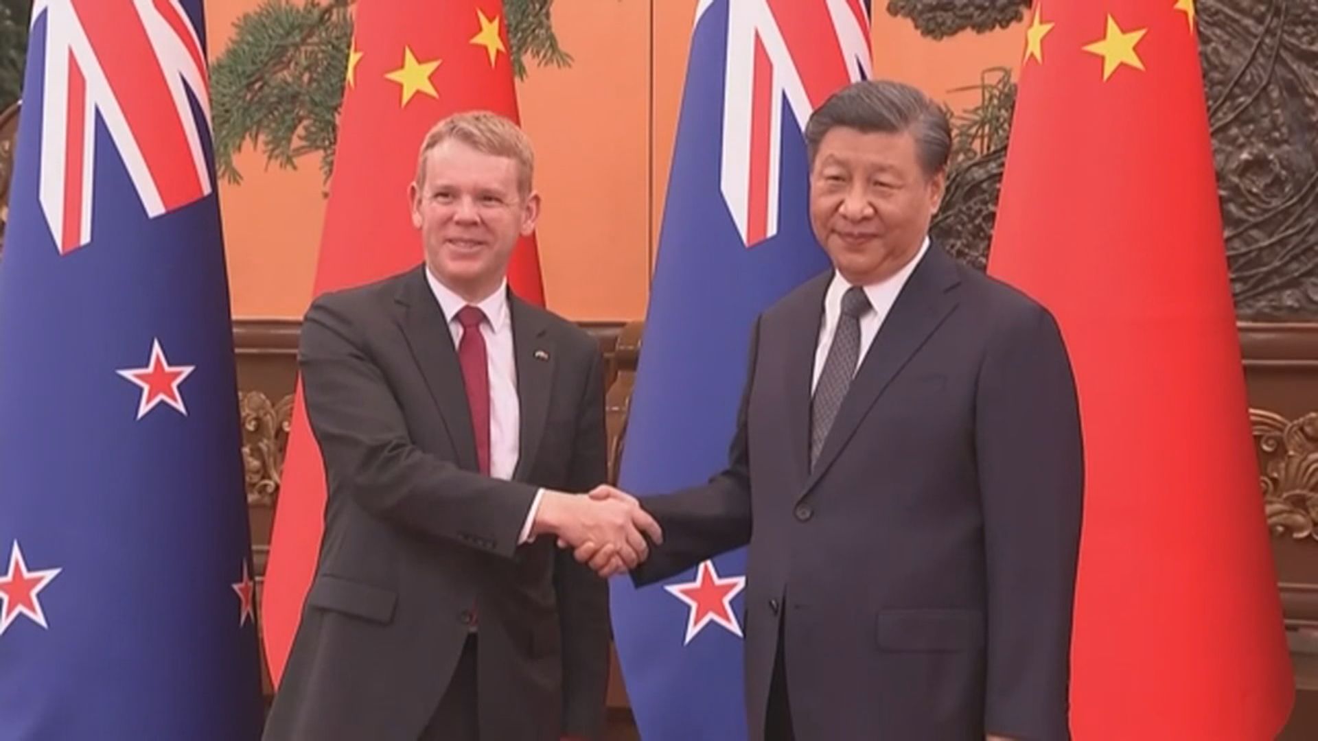 新西蘭總理希普金斯晤習近平 形容會談有成效及具建設性