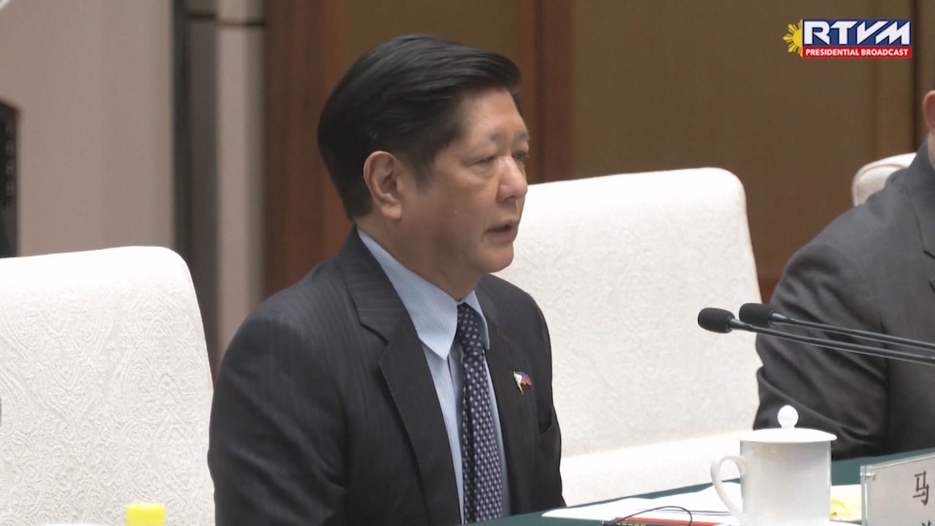 習近平接見小馬可斯　稱願妥善處理海上問題