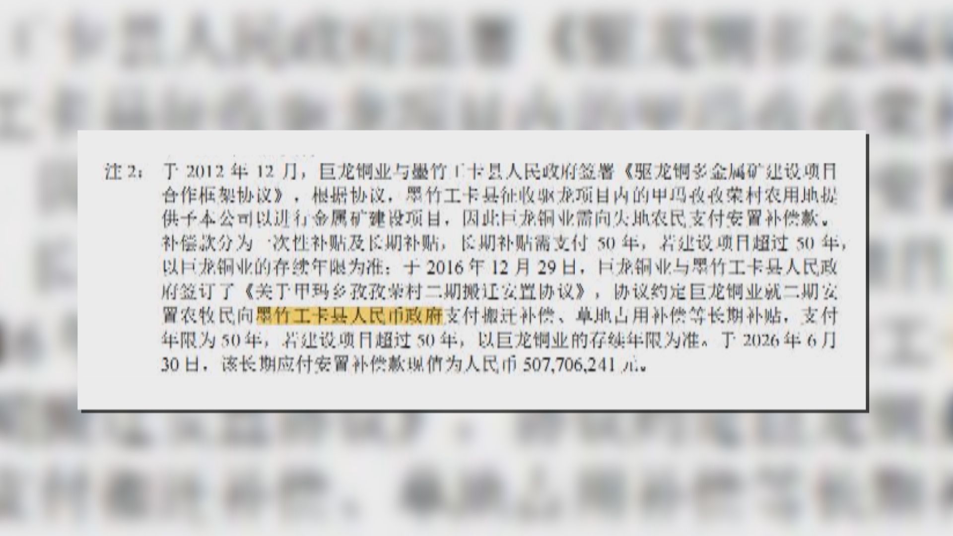 「人民政府」寫成「人民幣政府」　紫金礦業就報告錯字連篇致歉