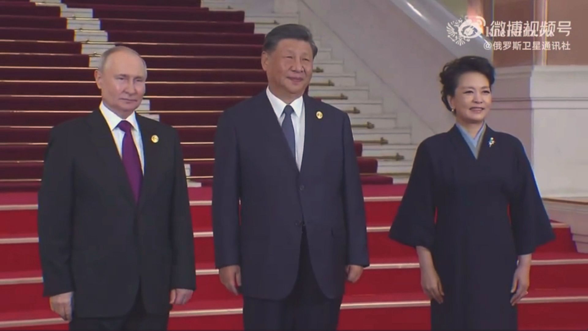 習近平伉儷設宴款待參與論壇的領袖及代表