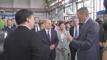 國家主席習近平會見到訪的德國總理朔爾茨