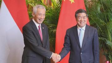 何立峰蘇州會見李顯龍　李顯龍：草率否定中國影響力是目光短淺