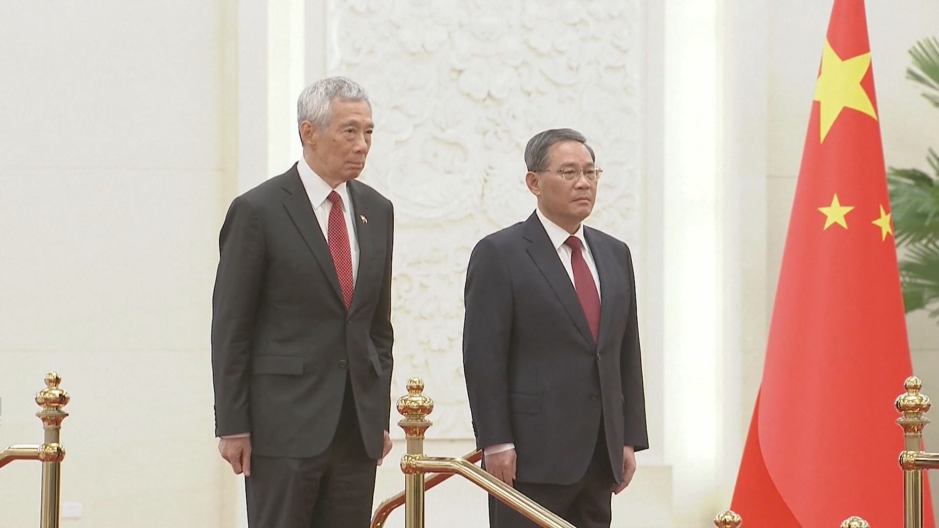 李強晤李顯龍　稱願攜手維護供應鏈穩定暢通