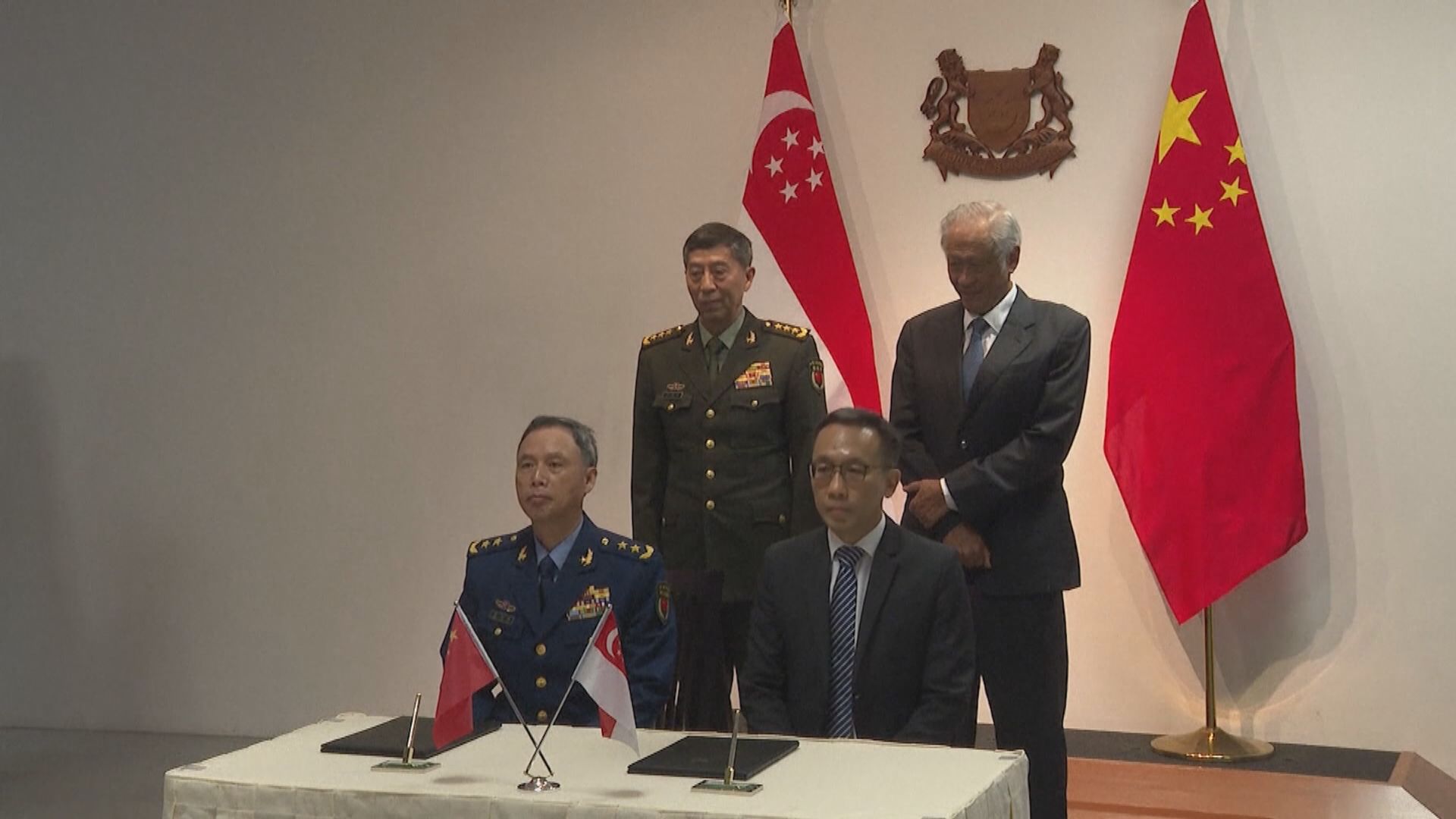 防長李尚福與新加坡防長黃永宏會面