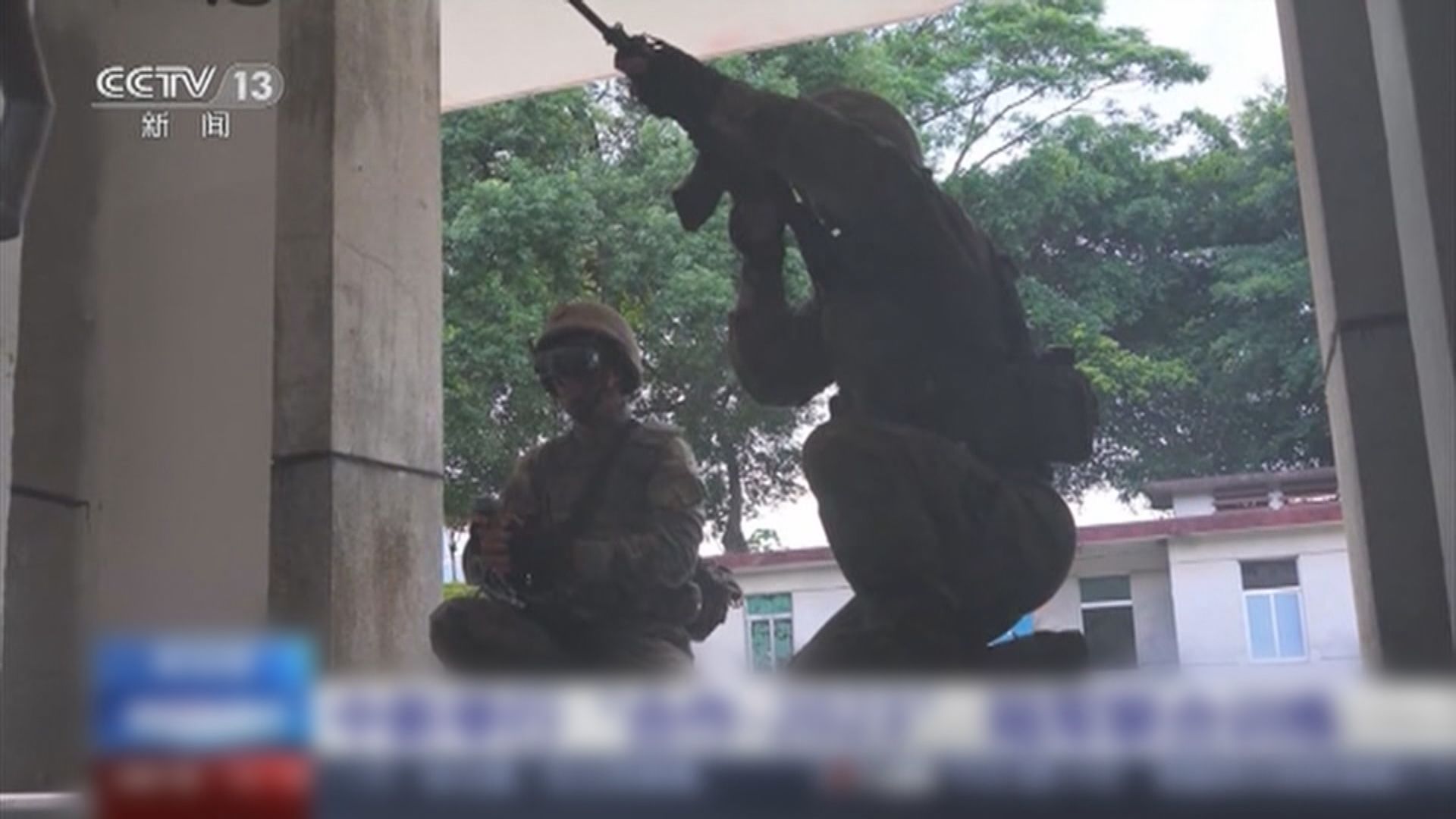 中國與新加坡舉行陸軍聯合訓練