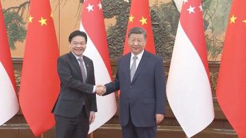 習近平會見新加坡總理黃循財　歡迎新方融入中國發展