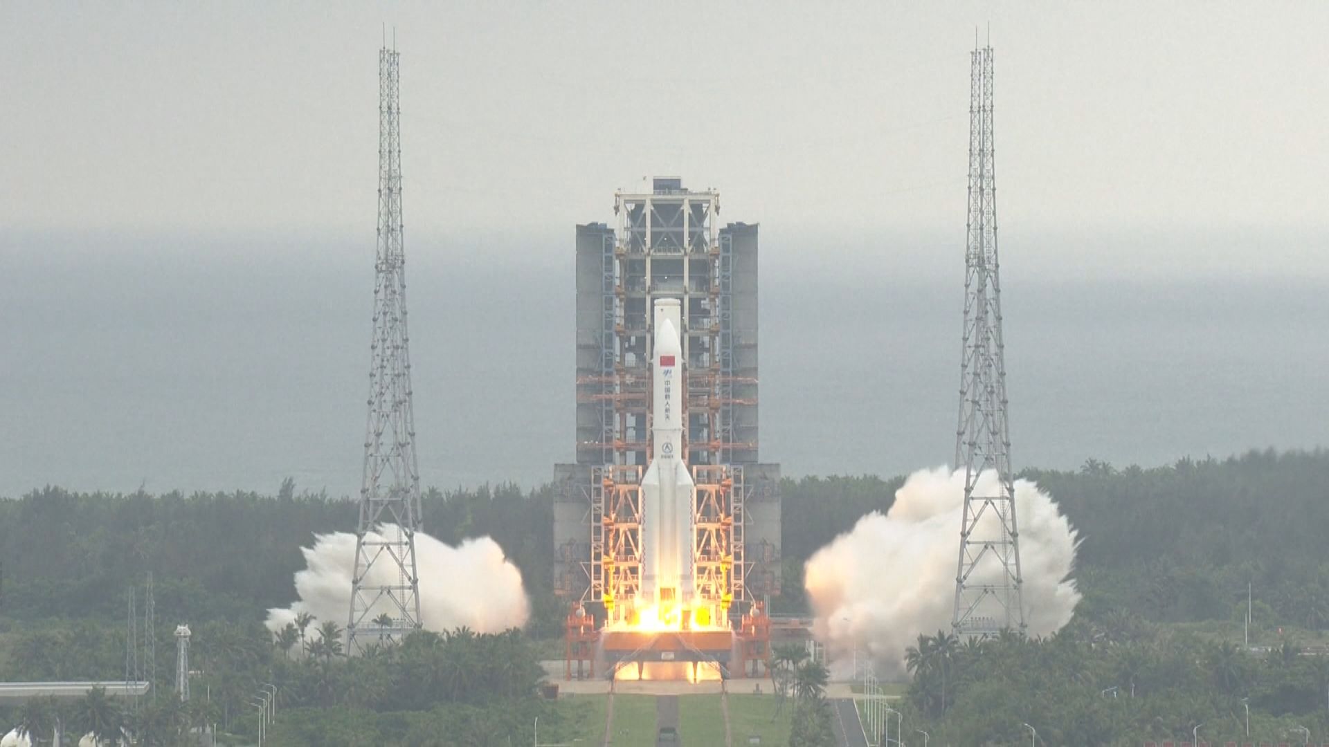 中國天宮太空站「天和」核心艙升空入軌