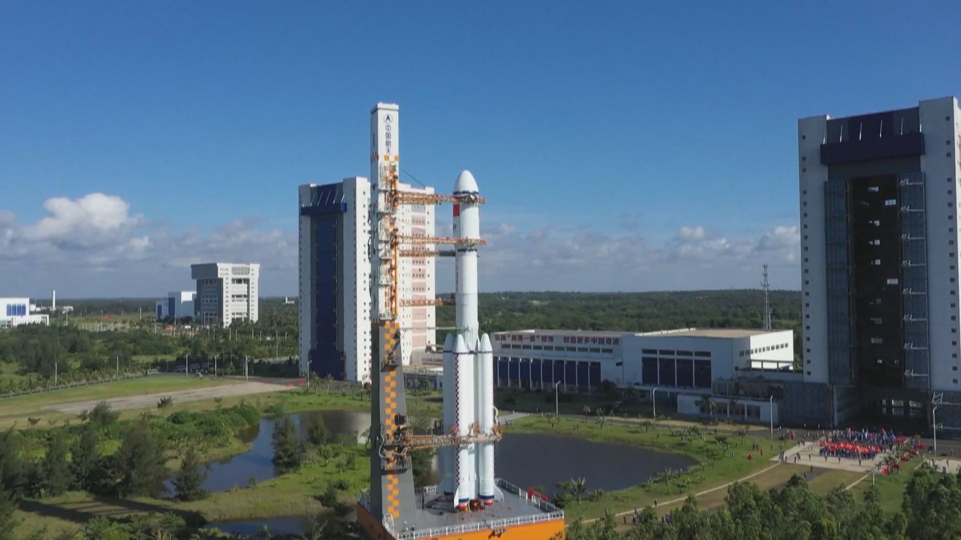 中國的「天舟二號」貨運飛船進入發射準備階段