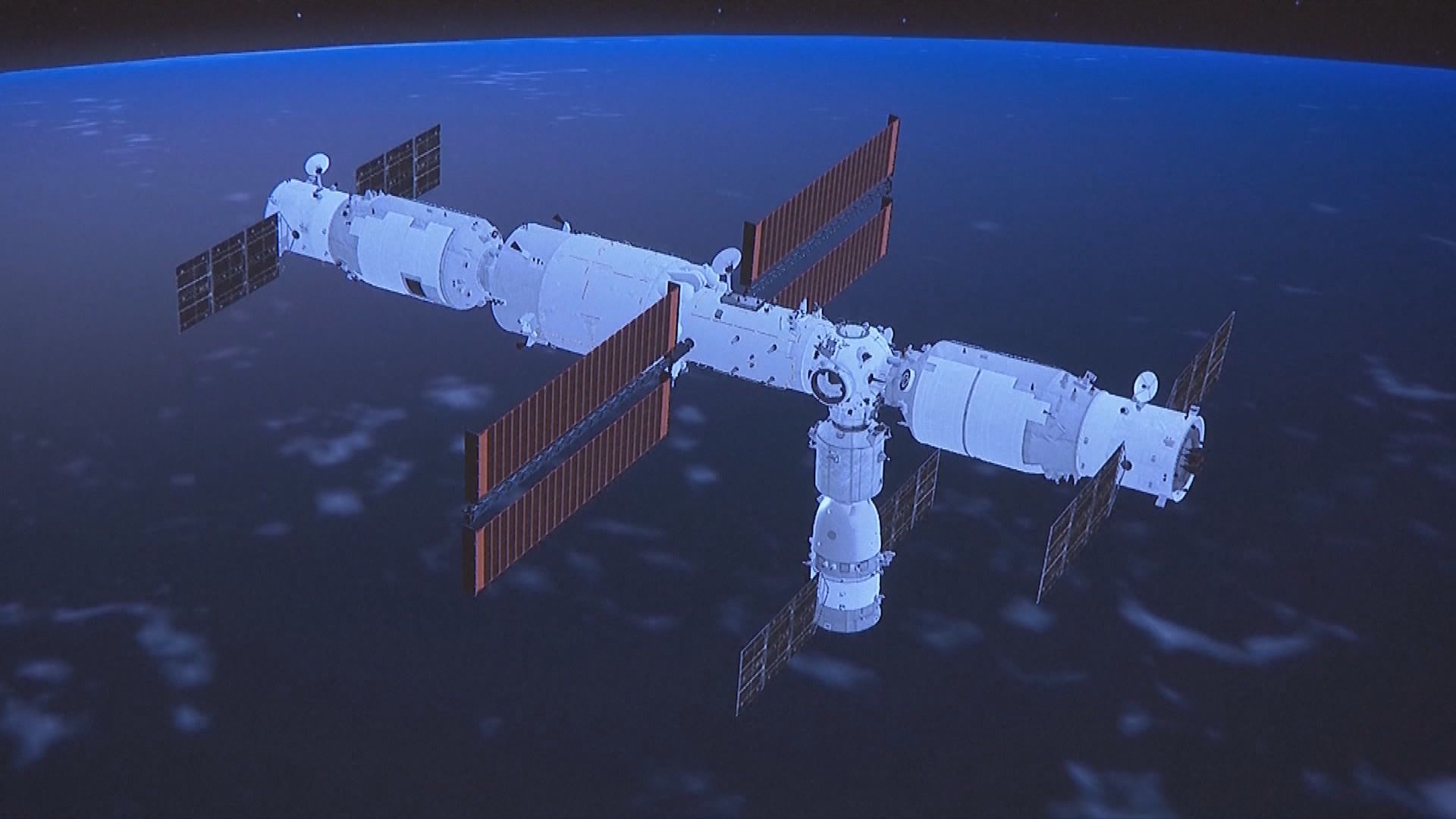 神舟十三號太空人順利進入天舟三號貨運飛船
