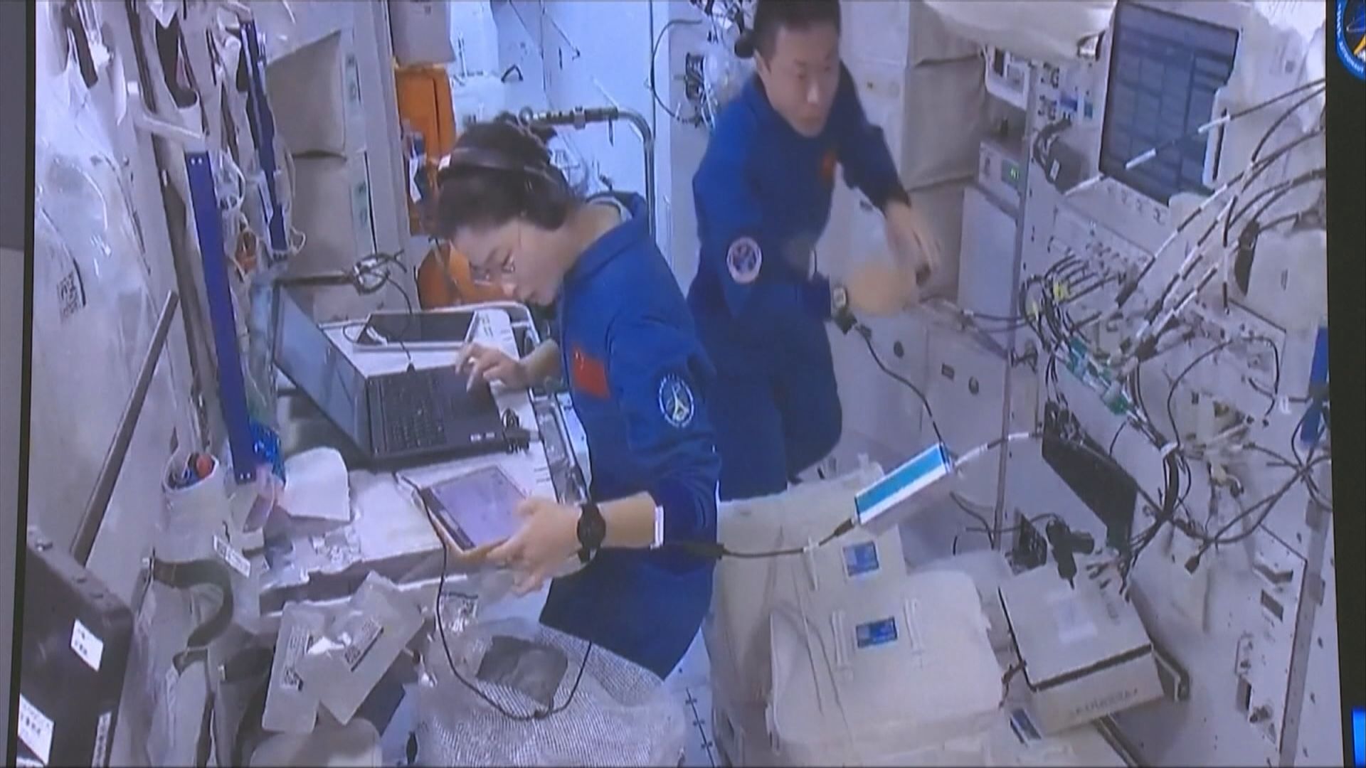 神舟十四號三名太空人在軌工作滿兩個月