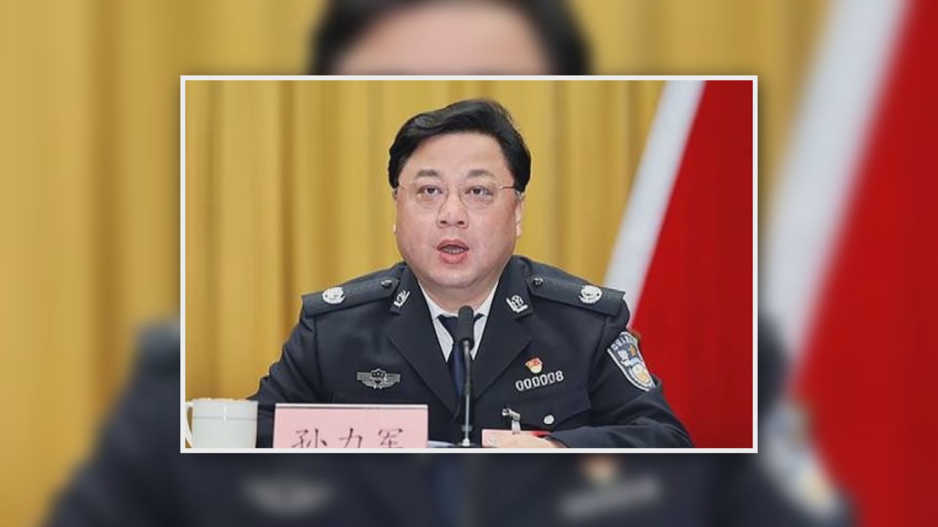公安部原副部長孫力軍涉貪和操縱證券市場被起訴
