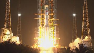 天舟七號貨運飛船由海南文昌航天發射場升空