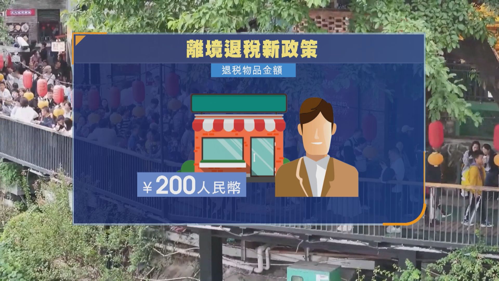 內地下調離境退稅起點至200元人民幣　現金退稅限額上調至2萬元