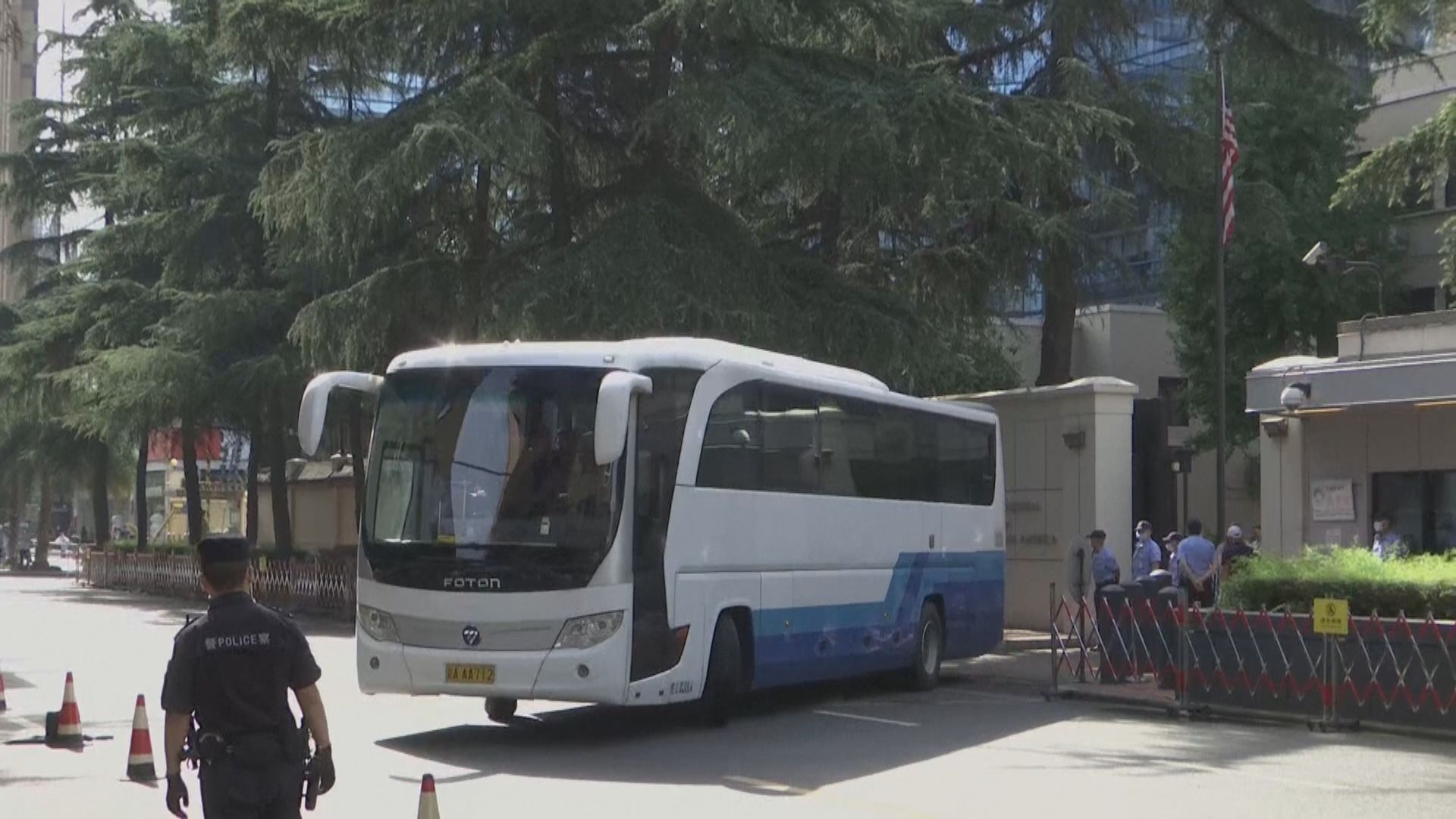 美國駐成都總領事館有貨車駛入　或準備撤離