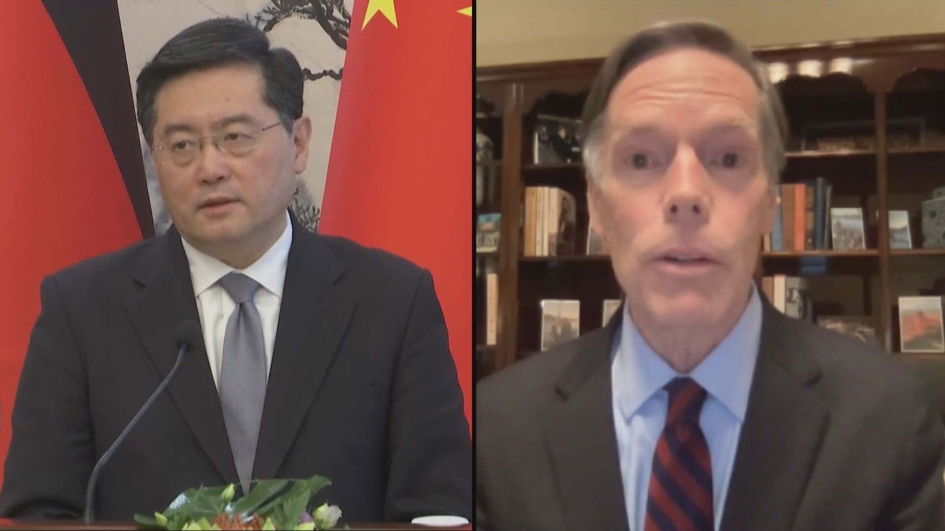 秦剛北京會見美國駐華大使伯恩斯