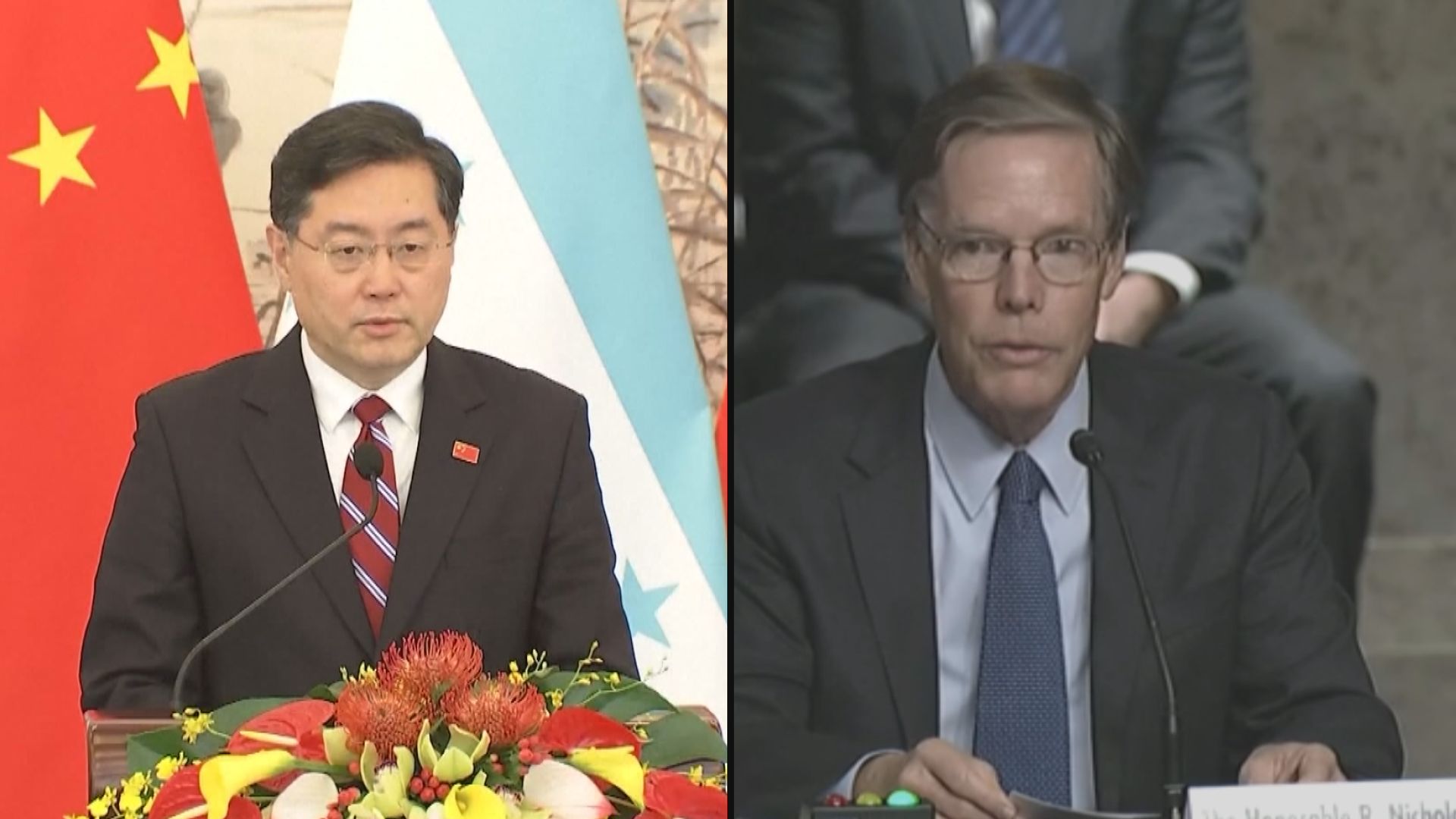 秦剛會見伯恩斯　要求美方扣好中美關係第一粒鈕扣