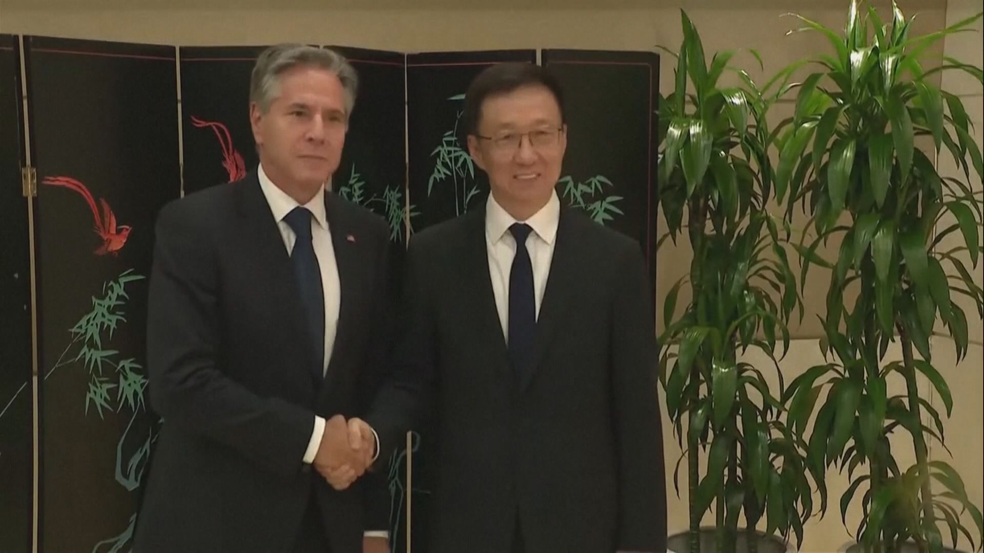 韓正晤布林肯 韓正：世界需要穩定健康的中美關係