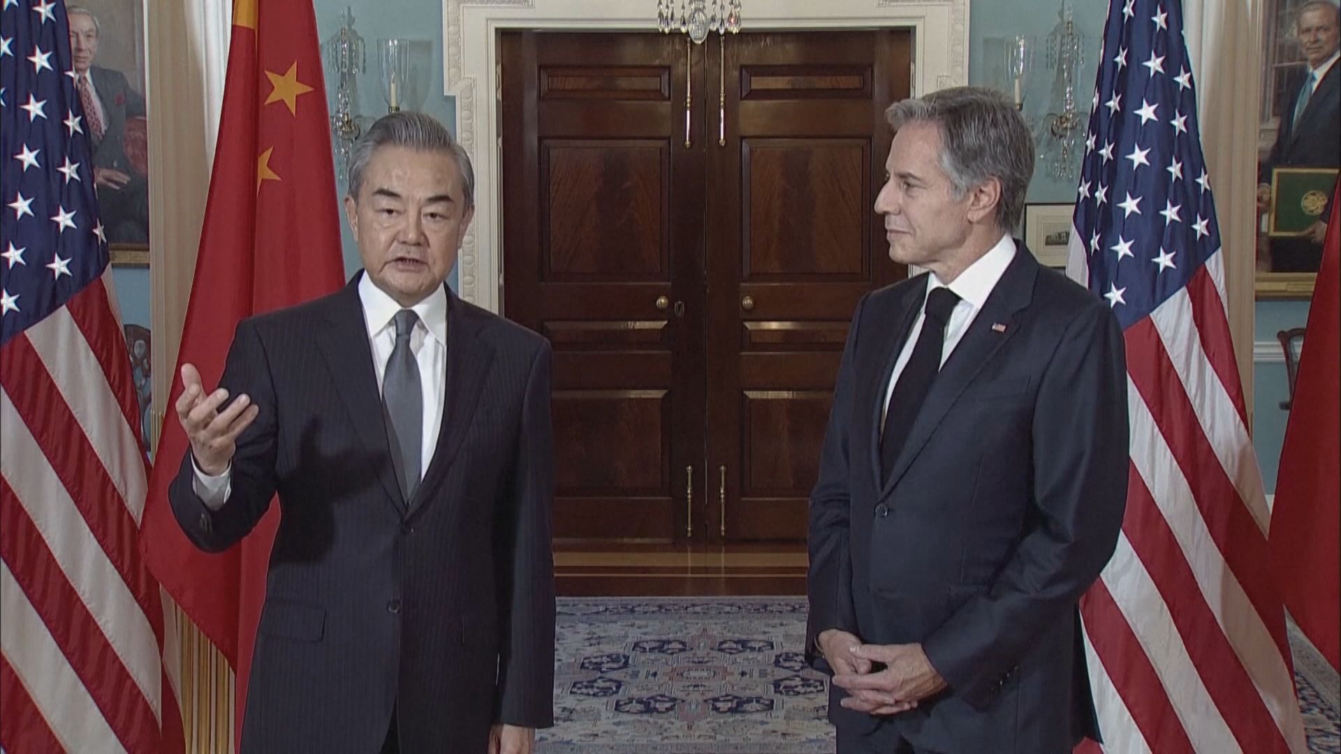 王毅訪美第二天再與布林肯會談